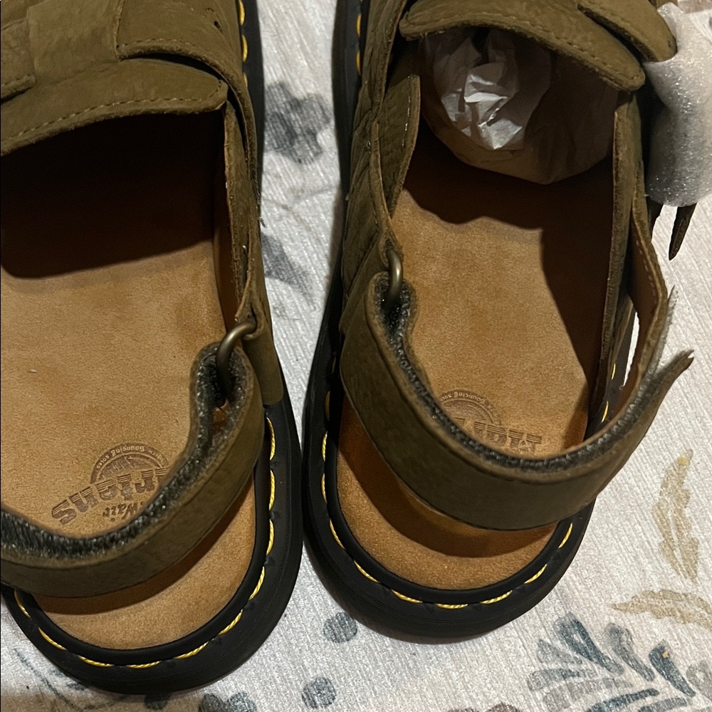 Olive Green Men's Casual Slip-On Shoes - Picture 5 of 9